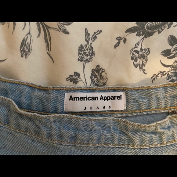 American Apparel Light Blue Denim Circle Skirt - Picture 3 of 4
